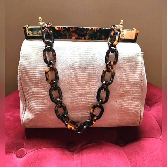 Vintage Tory Burch Lizard Embossed Bag - Picture 5 of 12